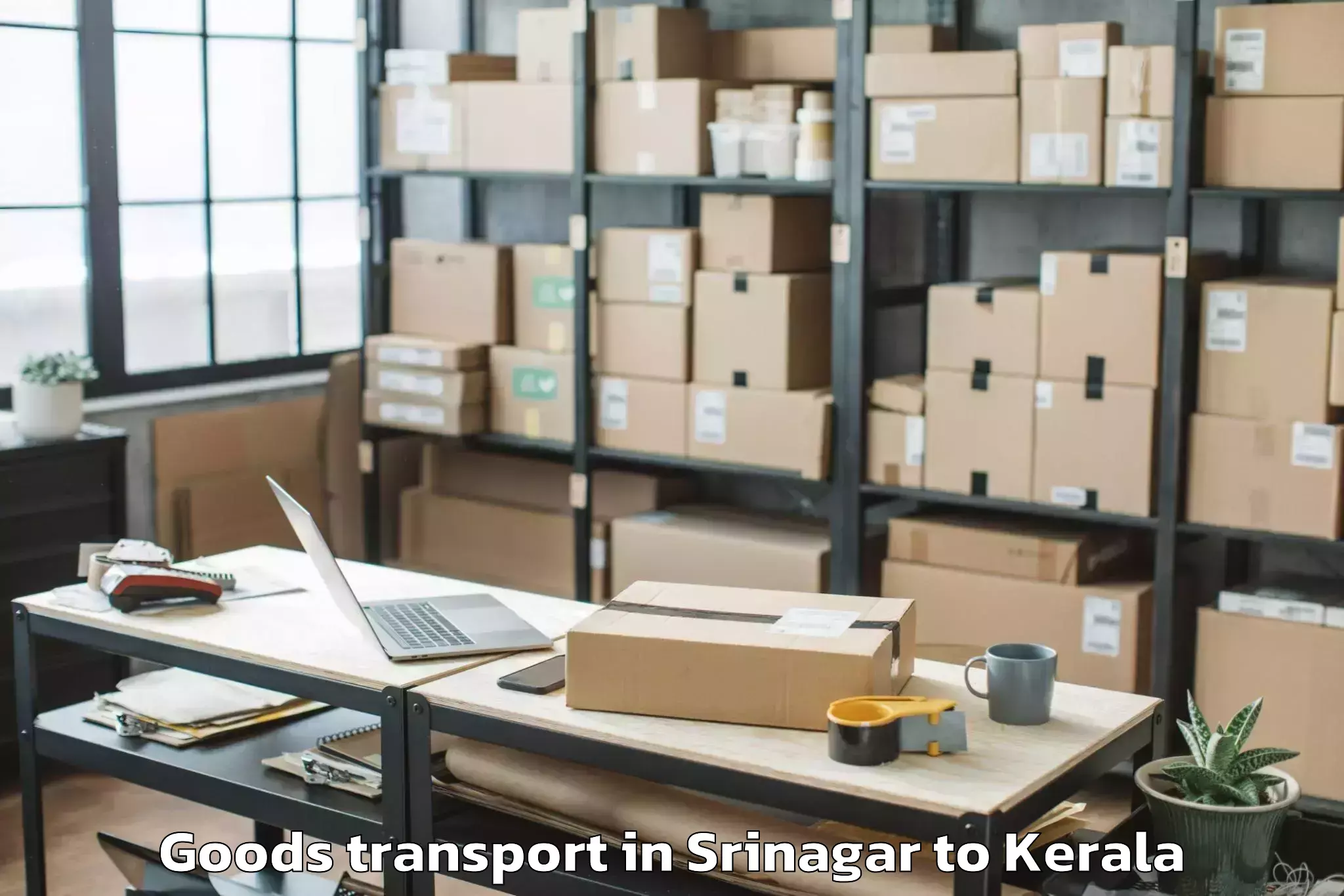 Book Srinagar to Idukki Township Goods Transport Online